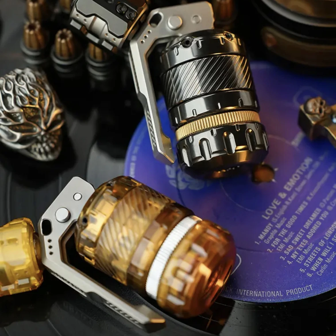 Zappeln Spielzeug EDC Spielzeug Spinner Taktische Grenads Zirkonium Legierung PEI Edelstahl ADHS Anti Stress Sensorische Zappeln Spielzeug