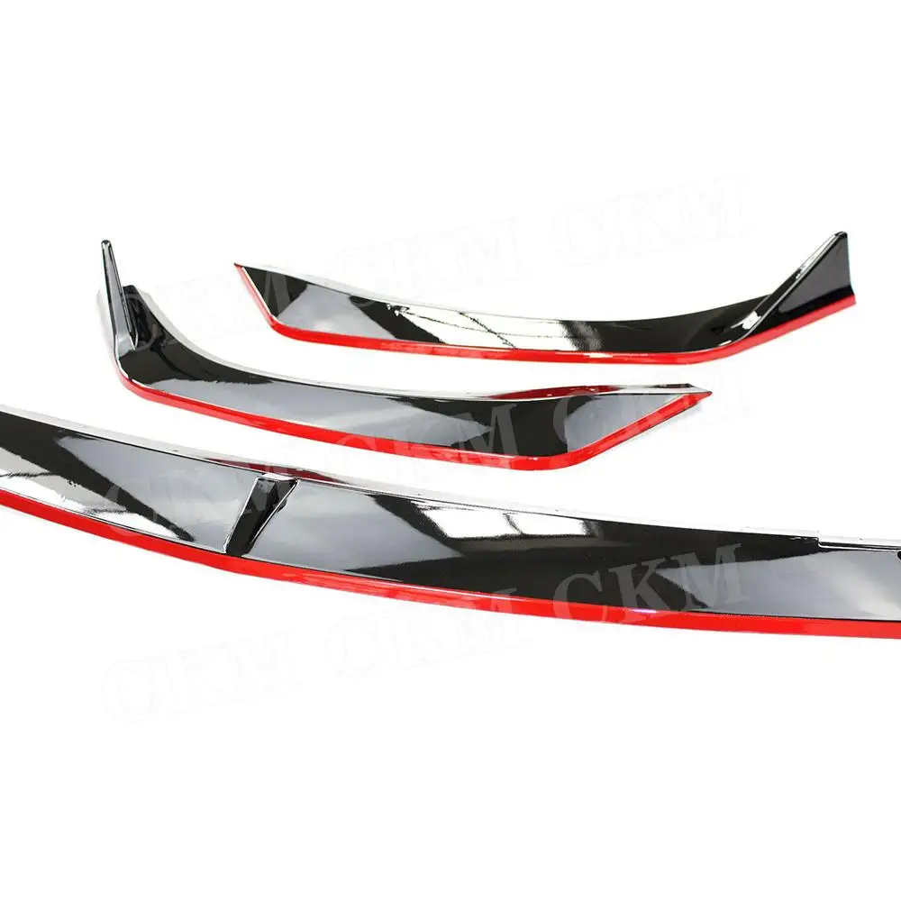 Car Front Bumper Lip Guard Trim Styling Cover Chin Aprons Spoiler Body Kit Diffuser Accessories for MAZDA 3 Axela 2020