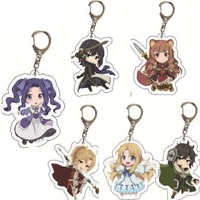 Anime Shield Hero Acrylic Keychain Naofumi Iwatani Raphtalia Filo Keyrings Key Chain Wholesale Jewelry Gifts 2025