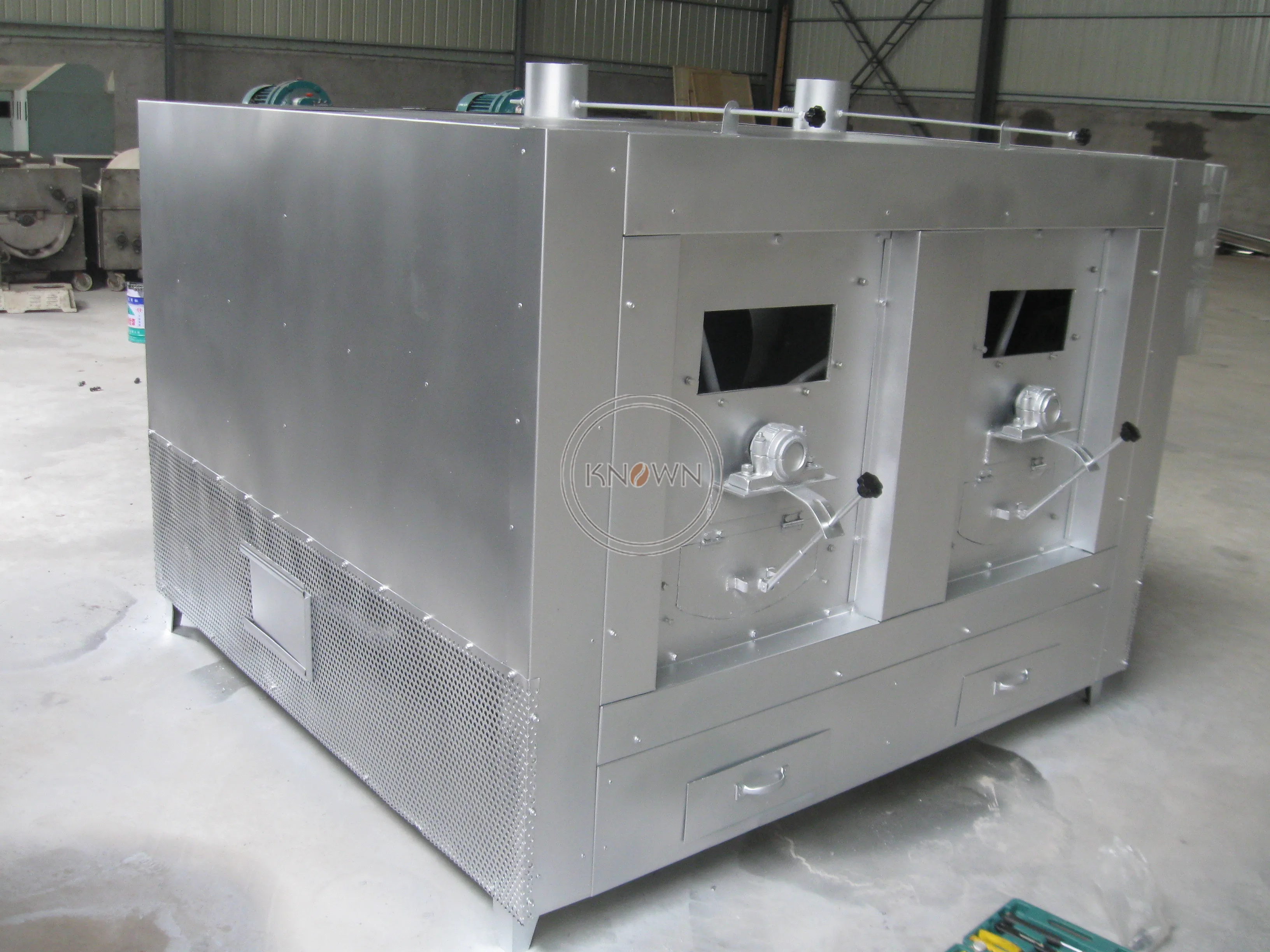 Small Capacity 180-250kg/Hour Cocoa Bean Nut Roasting Machine Lpg Style Peanut Roaster Machines