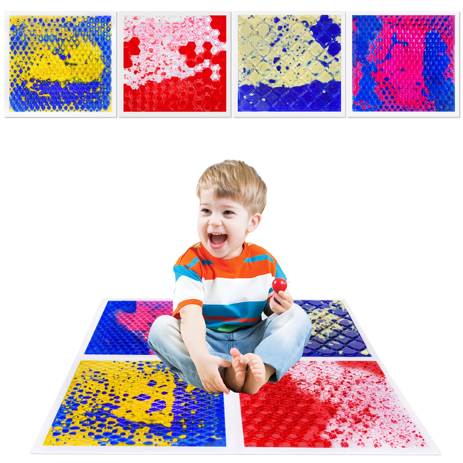 وسادة خطوات حسية للأطفال الصغار لمنطقة اللعب في الهواء الطلق - لعبة تعليمية لسجادة الأرضية الحسية لمرحلة ما قبل المدرسة للأطفال الصغار #2