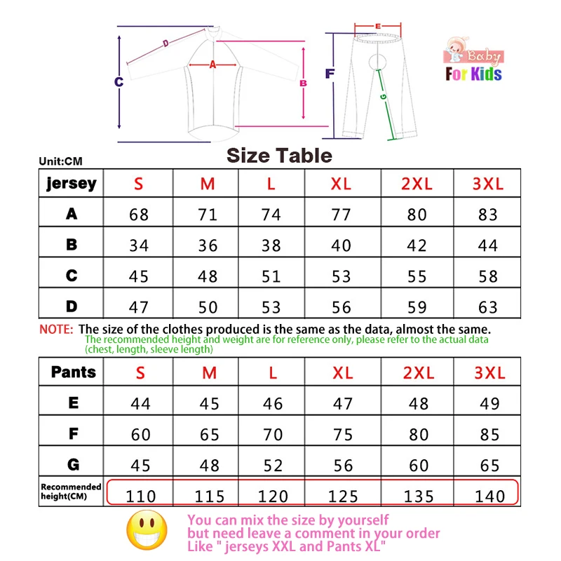 New 2023 Kids Winter Thermal Fleece Cycling Jersey Set MTB Bicycle Girl Cycling Clothes Warm Bike Children Cycling Clothing Suit