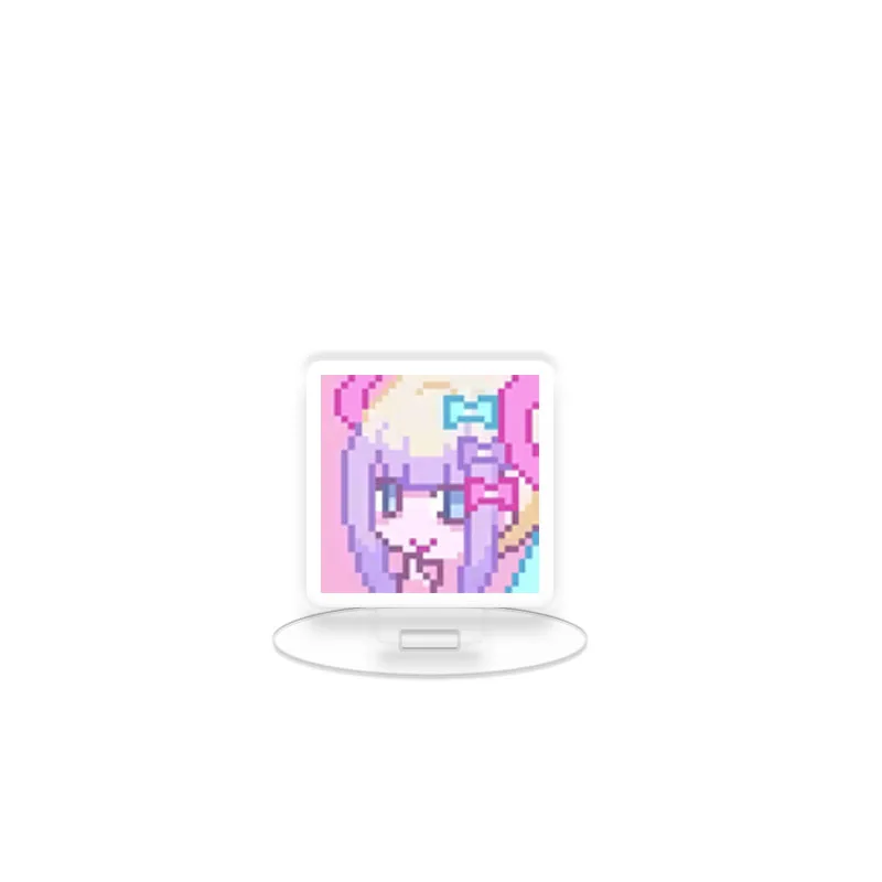 Needy Girl Overdose 스타 키 체인 아크릴 스탠드 카드 장식 데스크탑 게임 그림 장식품 모델 장난감 수집 Kawaii Cartoon