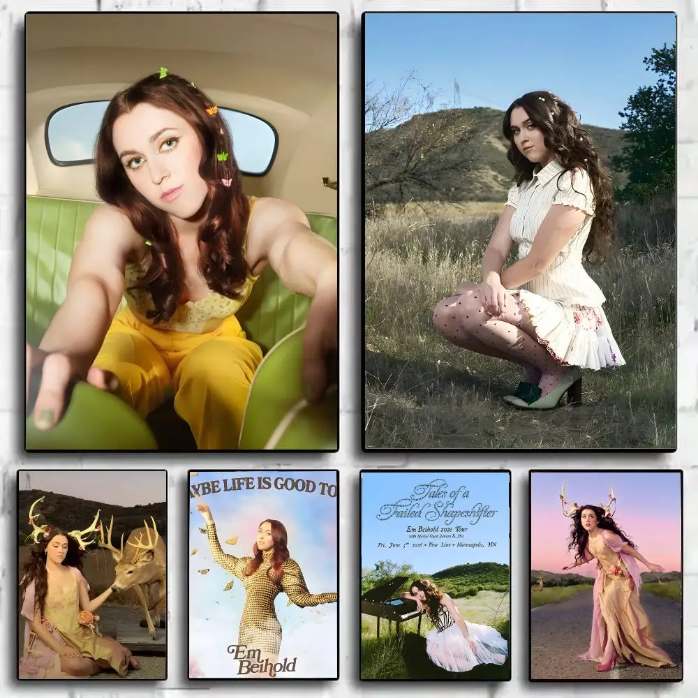 Pop Singer Em B-Beihold Poster Art HD Art Sticky Wall Waterproof Home Living Room Bar Decoration