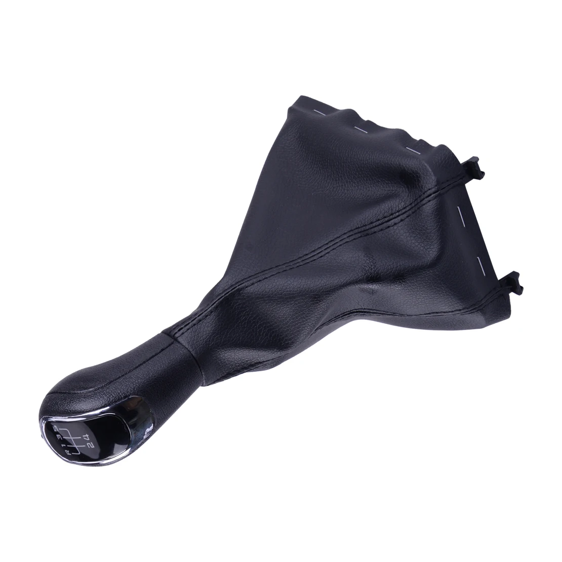 Car 5 6 Speed Gear Stick Shift Shifter Knob Gaiter Frame Lever PU Black 1Z0711141 Fit For Skoda Superb 2008 2009 2010 2011 2012