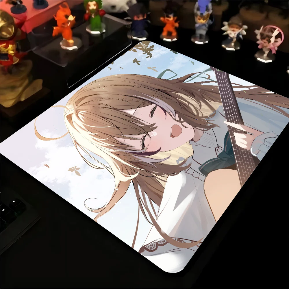 Mumei Nanashi Hololive Girl Anime Mousepad Small LockEdge Mouse Pad For Gamers Computer Desk Pad Anti-slip Rubber