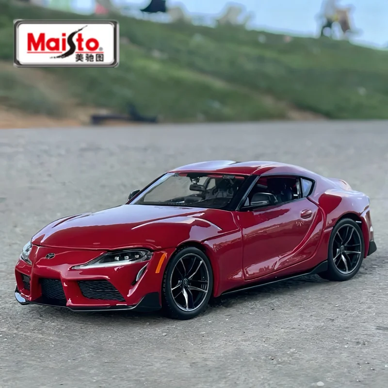 

Maisto 1:24 TOYOTA GR SUPRA, модель спортивного автомобиля из сплава, литая под давлением, металлические гоночные транспортные средства, модель автомобиля, коллекция высокой имитации, подарок для детей