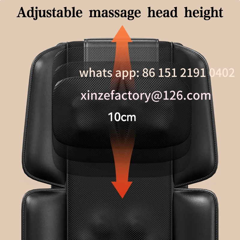 كرسي تدليك احترافي لكامل الجسم قابل للتخصيص، وسادة منزلية أوتوماتيكية للرقبة والكتف والظهر #3