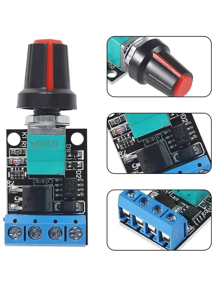 Contrôleur de vitesse de moteur à courant continu Sochi PWM, régulateur de vitesse en continu, gradateur LED, tension 5V, 12V, 10A