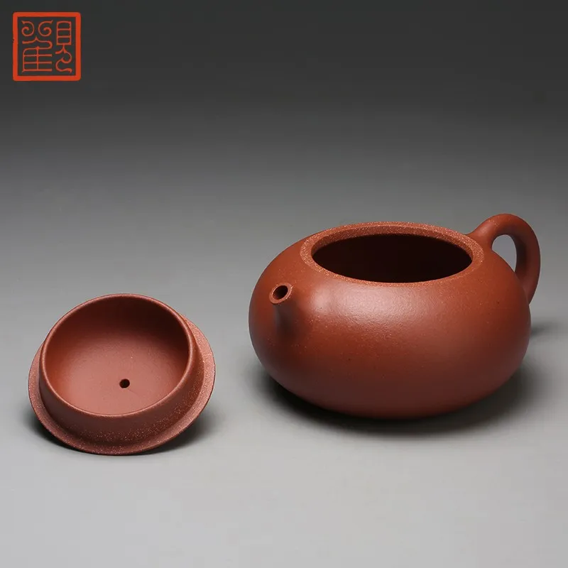 Guanfu Museum Big Xi Shi Purple Sand Teapot Descending Slope Mud Classic Real Purple Sand Teapot Iron Guanyin Pu'er Oolong Tea 2