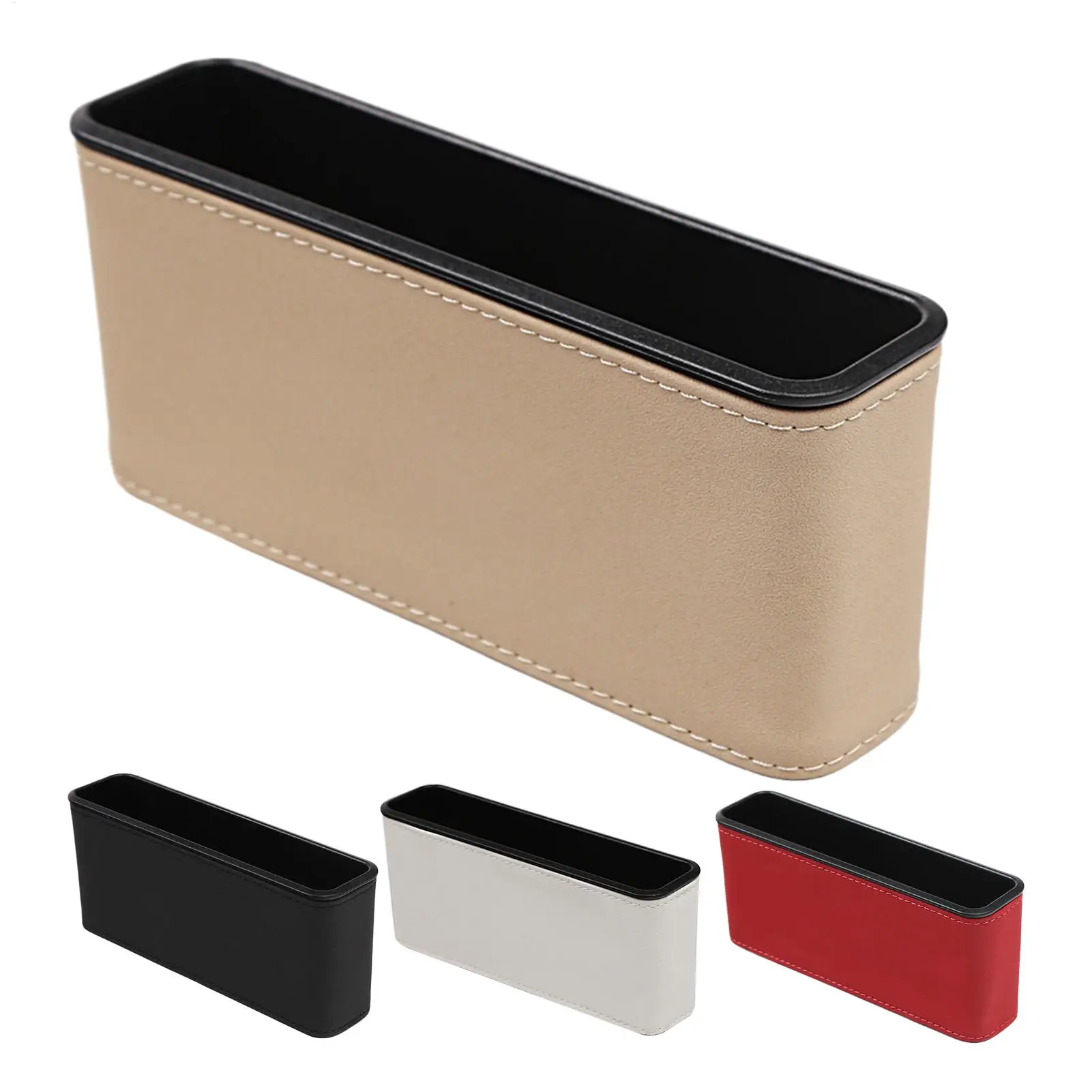 Adhesive Back Seat Organizer Space Saving Car Storage Box Vehicle Interior Organizer for Phone Key Card Sunglasses Accessories