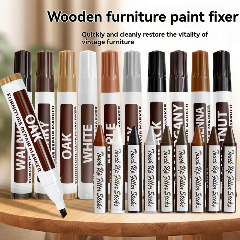

6/8/10 Paint MarFurniture Repair Pen, Scratches Windows, Tables, Floor Paint Repair Pen, Waterproof Home Wood Repair Pen, Crayo