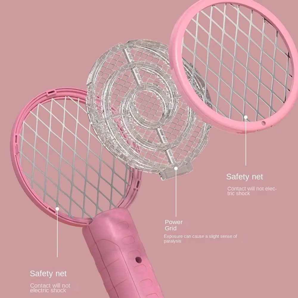Pest Control Mini USB Mosquito Swatter Electric Shock Candy Color Insect Racket Simple Portable Fly Bug Zapper Outdoor