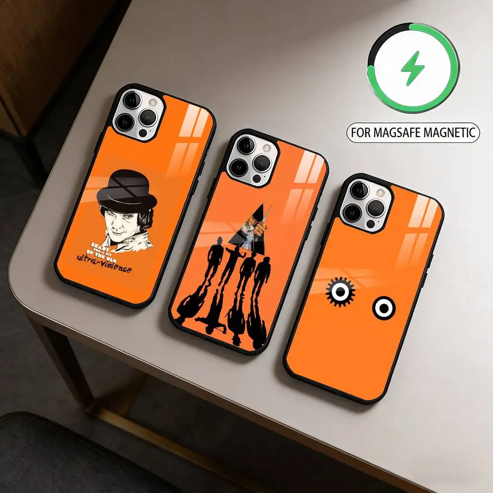 A C-Clockwork O-Orange  Phone Case For iPhone17,16,15,14,13,12,11 Plus,Pro Max Magnetic For Magsafe Wireless Charging