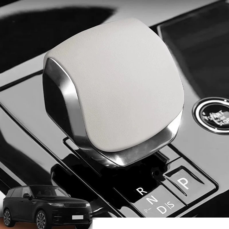 

Leather Gear Shift Knob Cover Car Accessories Auto Interior Trim For Land Rover Discovery Range Rover Sport Velar Evoque F-Pace