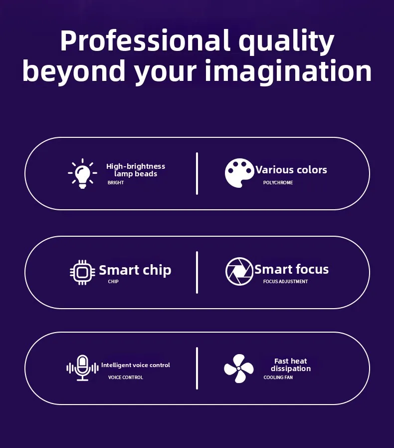 7 40W bee eye dyed lights, focus control, bar atmosphere shaking head dance table lamp