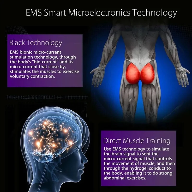Muscle ABS Fitness Buttocks Massage Butt Lifting Buttock Toner Trainer Slimming Massager EMS Hip Waist Stimulator Trainer