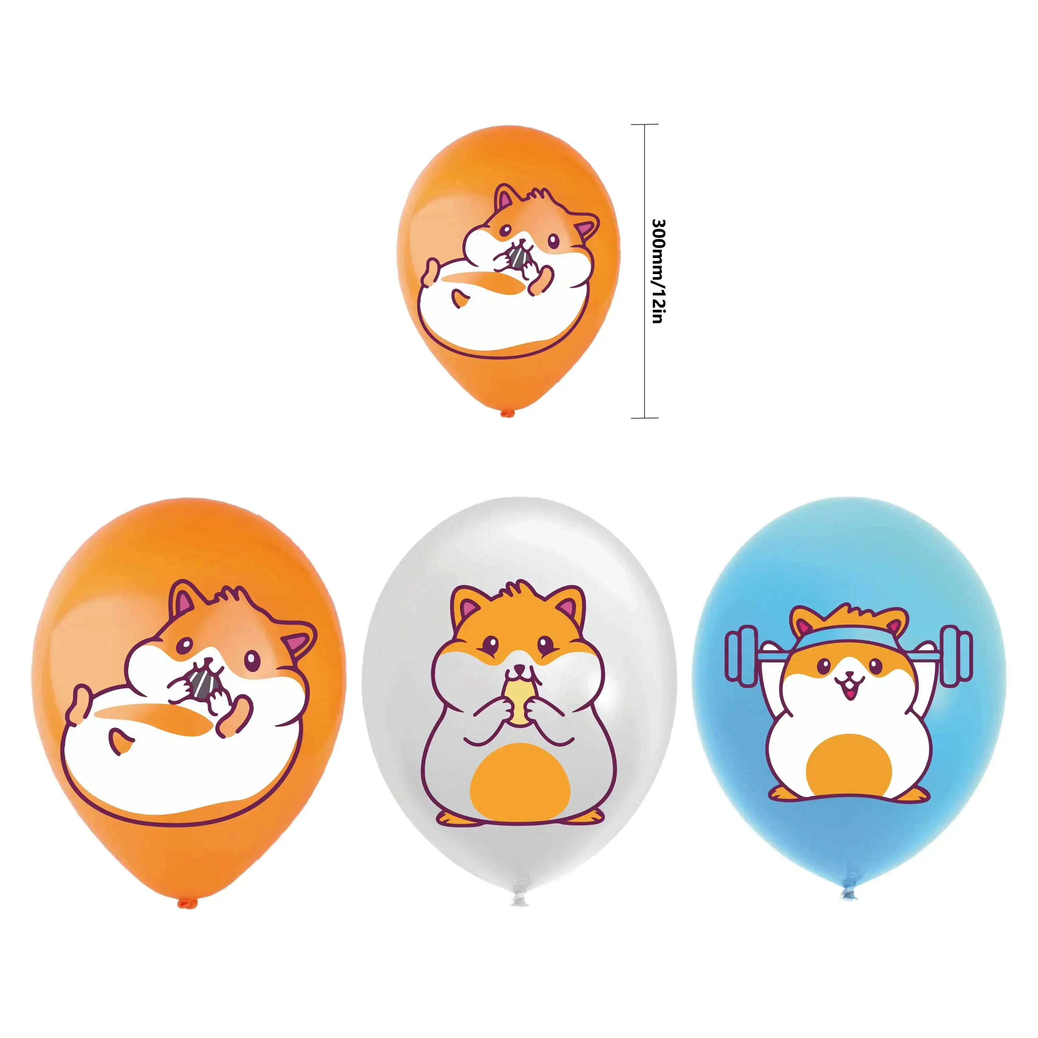 Guinea Pig Theme Birthday Party Decorations for Children Cartoon Hamster Balloons Happy Birthday Banner Guinea Pig Cake Toppers