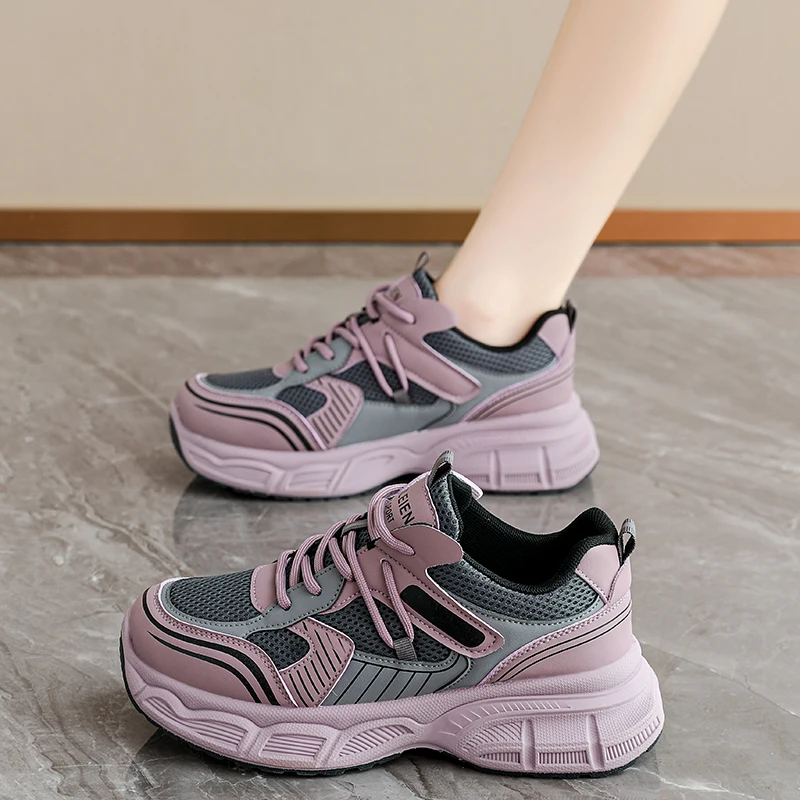 Ladies Outdoor Flat Sneakers Closed Toe Breathable Summer Solid Footwear Simple All Match Daily Commute Casual Shoes