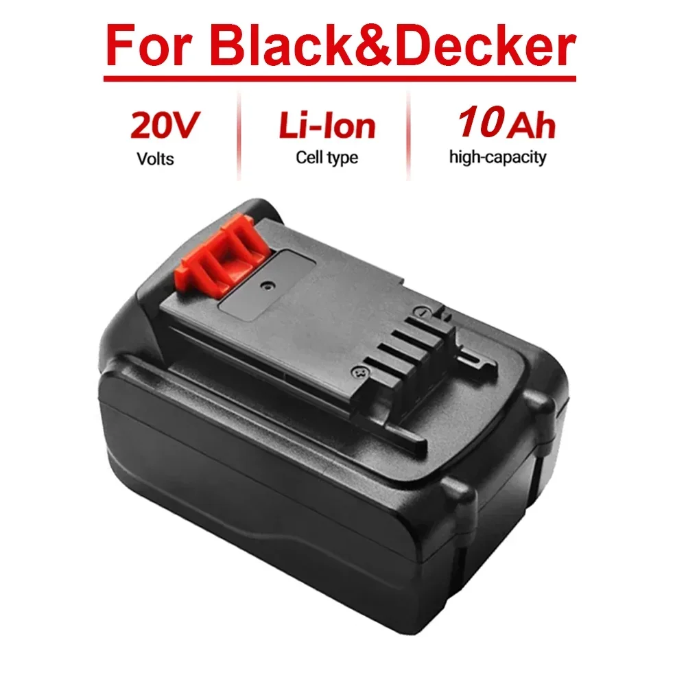 

Brand new 18V/20V 10Ah lithium-ion charging, battery suitable for black and DECKER LB20 LBX20 LBXR20 power tool replacement