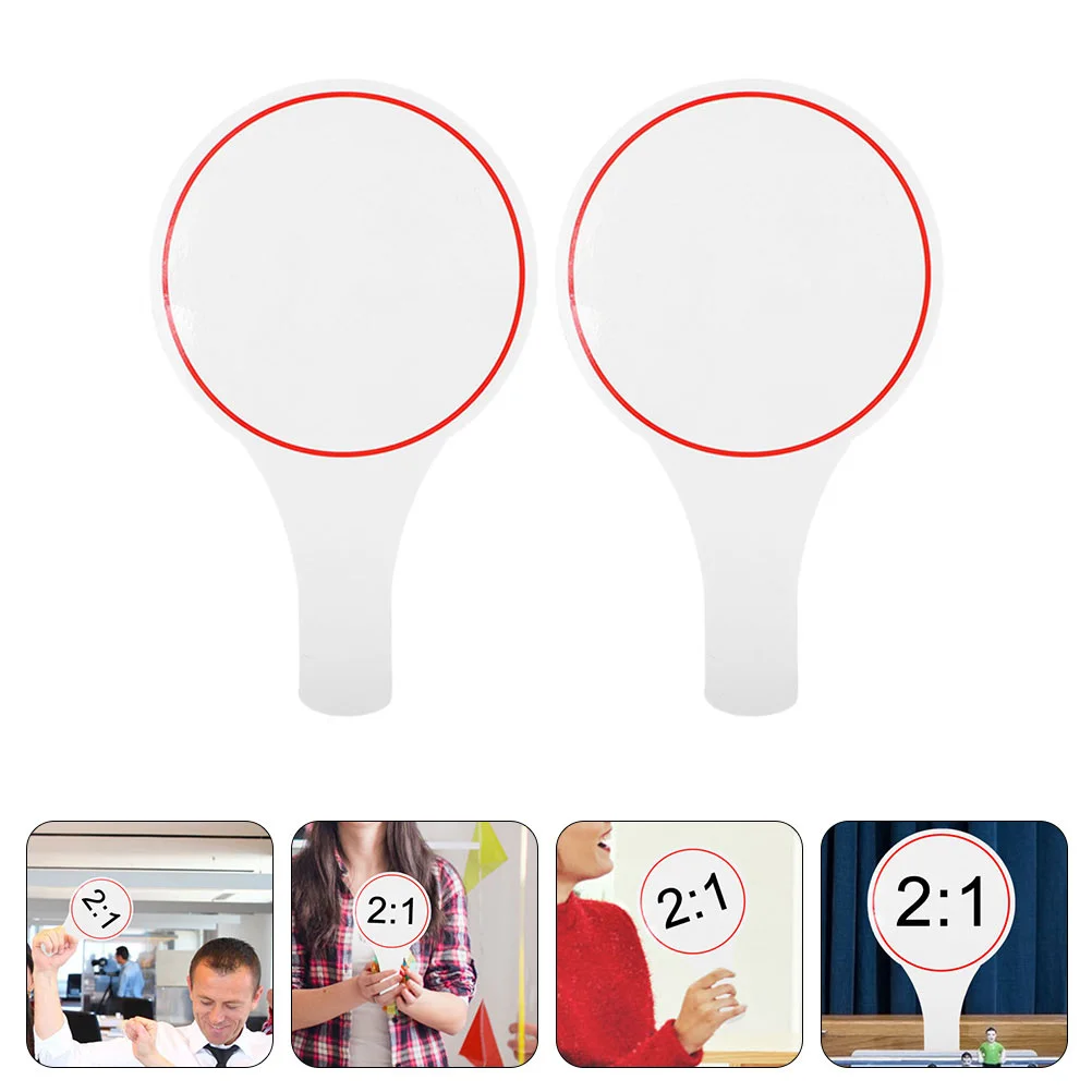 2 Pcs Sticker Score Board Child Poster White Easel Foam Dry Erase Answer Paddle Boards