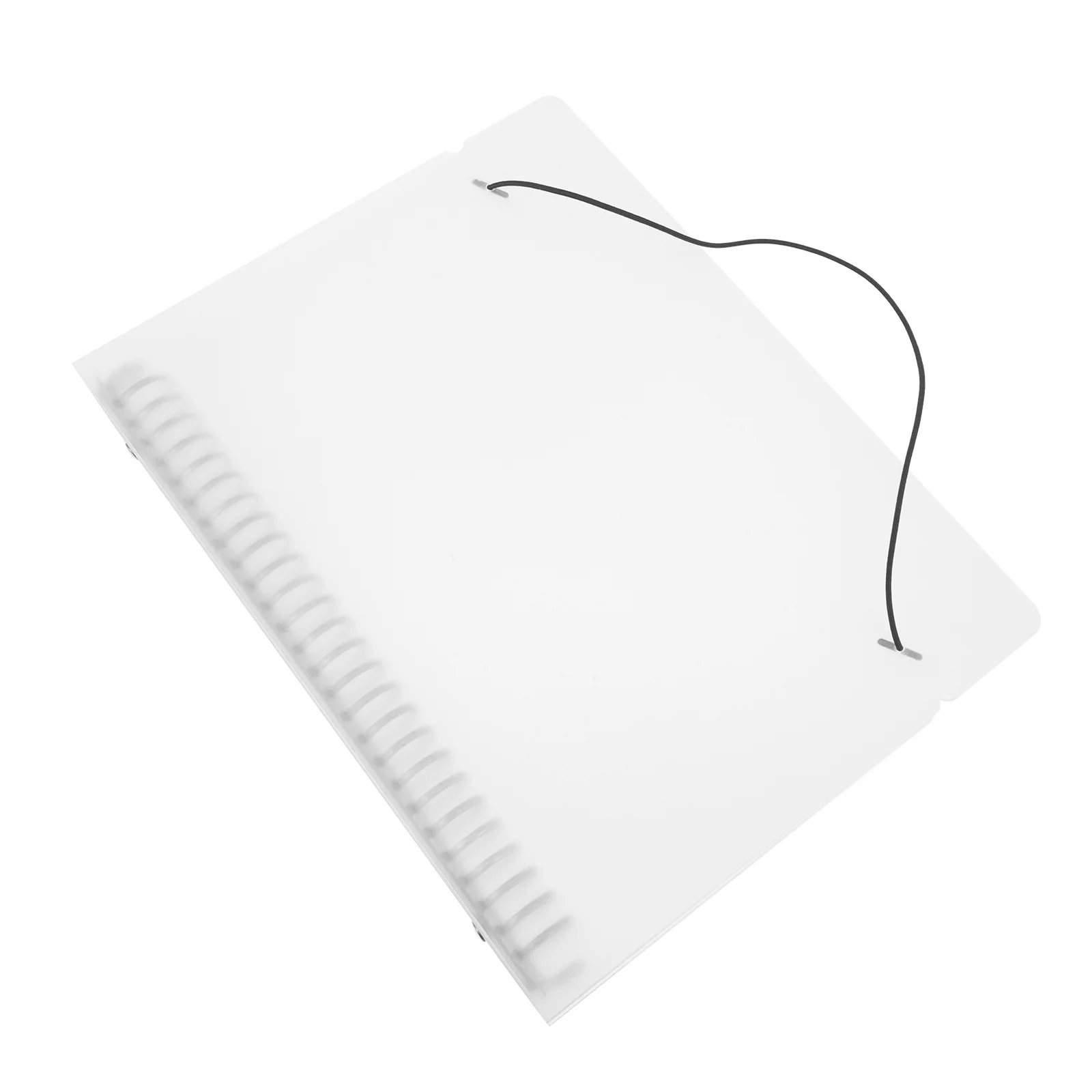Capa de fichário de folhas soltas, capa recarregável para notebook, protetor de manual, planejador translúcido, capa de fichário, material escolar