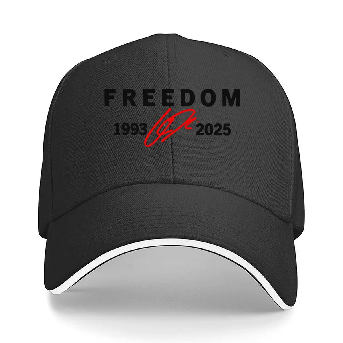 Freedom Signature 1993 2025 Memorial Graphic Hip Hop hat Fashion Outdoor Sports Sandwich Baseball Cap