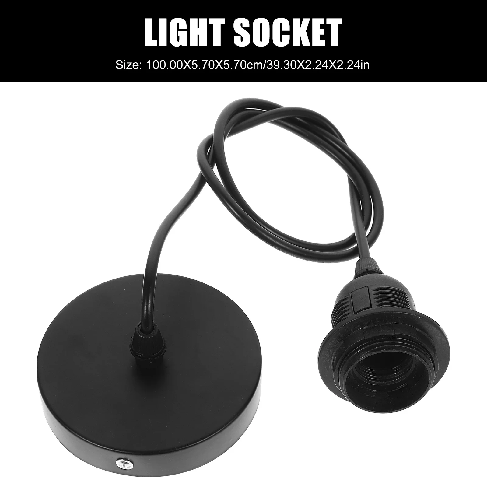 1Set E27 Light Socket Lamp Holder Screw Base Large Power Bulb Holder for Indoor Outdoor Ceiling Lamp Light Fixture Socket