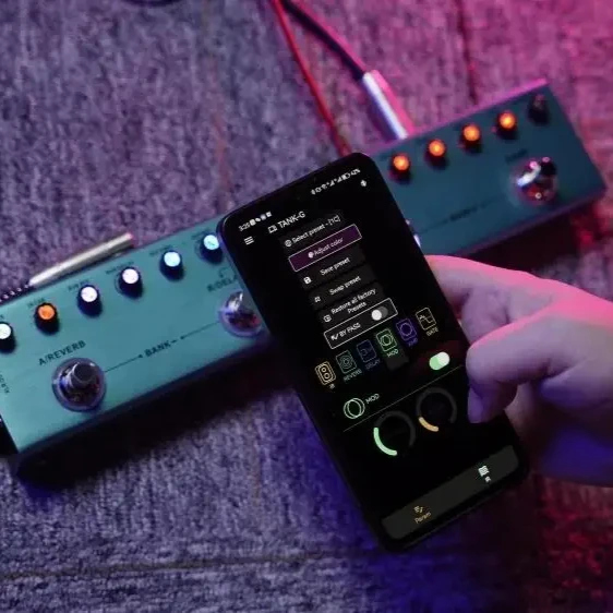 Tank-G Guitar M-VAVE Multi-Effects Pedal Rechargeable 36 Presets 9 Preamp Slots 8 IR Cab Slots 3 Modulation/Delay/Reverb Effects