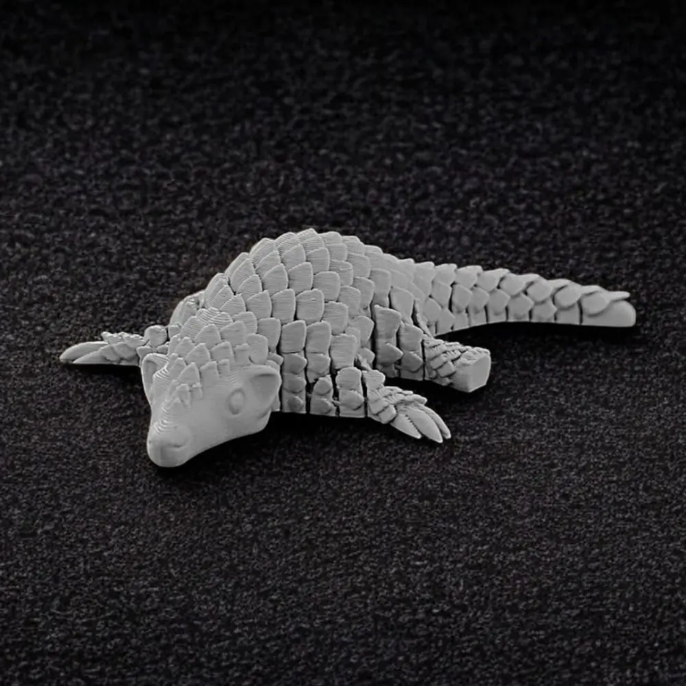 Giunti mobili Stampato in 3D Pangolin Artigianato realistico Pangolin Ornamento Figurina di cartone animato Stampato in 3D Pangolin Giocattolo per bambini