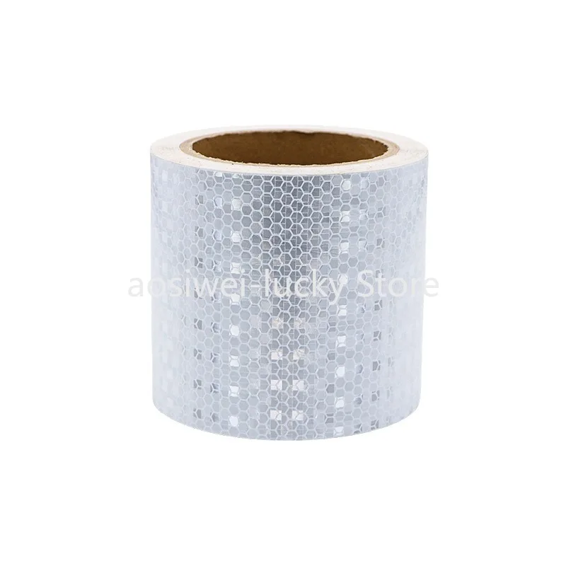 10cm*10m White Traffic Warning Self-adhesive Reflectors Tape Safety Protective PVC Reflective Sticker Waterproof Strip For Truck