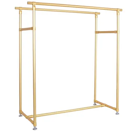 

For Modern Double-pole Drying Rack Floor-standing Drying Rack Balcony Aluminum Alloy Hanging Clothes Bedroom Floor Drying Rack G