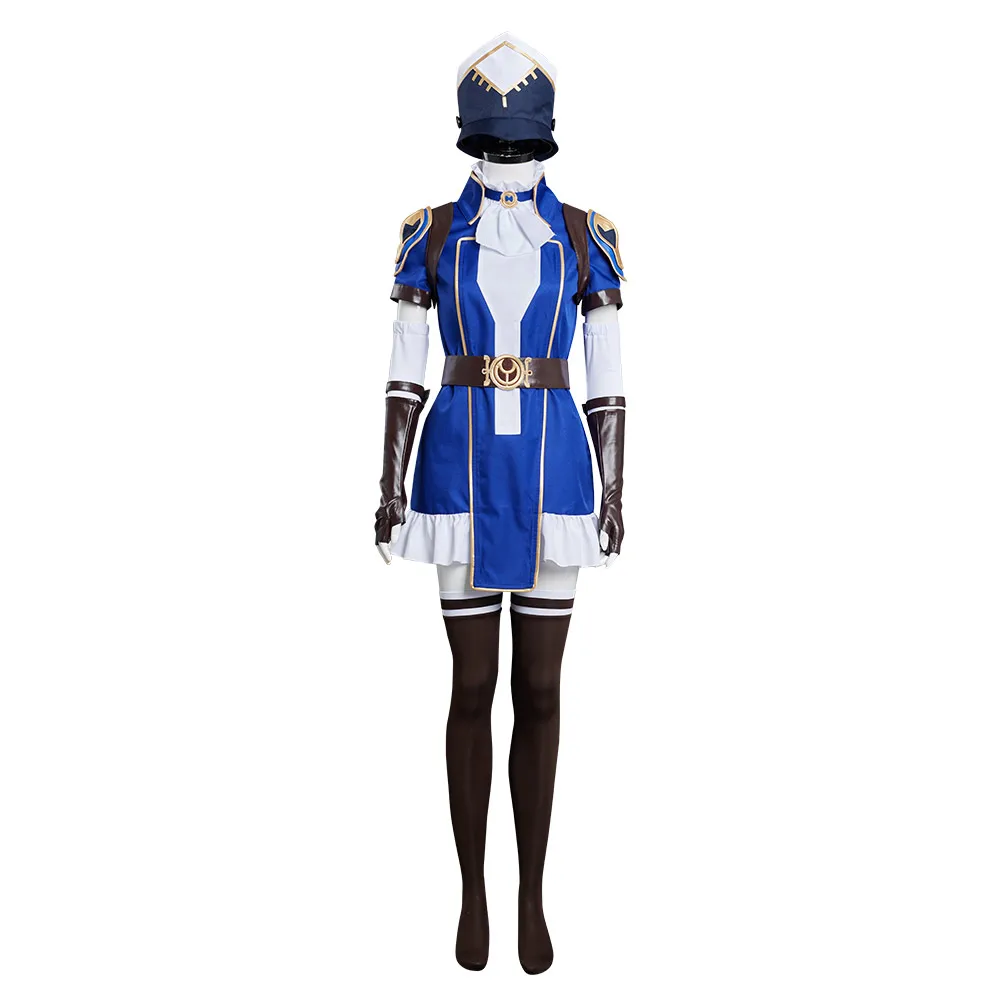 Caitlyn Kiramman Cosplay Arcane LOL Caitlyn the Sheriff of Piltover Cosplay Costume Outfit Halloween Carnival Suit