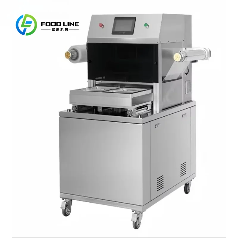 customized automatic vacuum skin packer machine with touch control for meat seafood and prepared meals