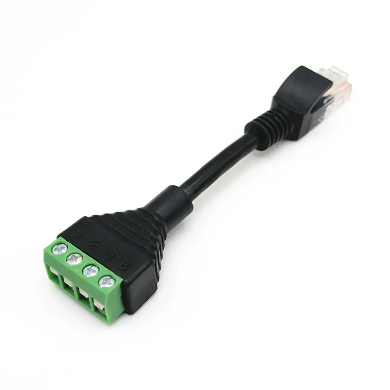 RJ45 To 4pin Terminal RJ45 Female Terminal Block Crystal Head Terminal Block Pressure-free Crystal Head Net Block End