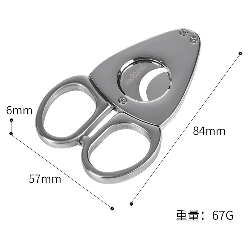 Cigar Cutter Stainless Steel Metal Classic Portable Cigar Cutter Guillotine Christmas Puro Scissors Cigar Accessories Gift Box