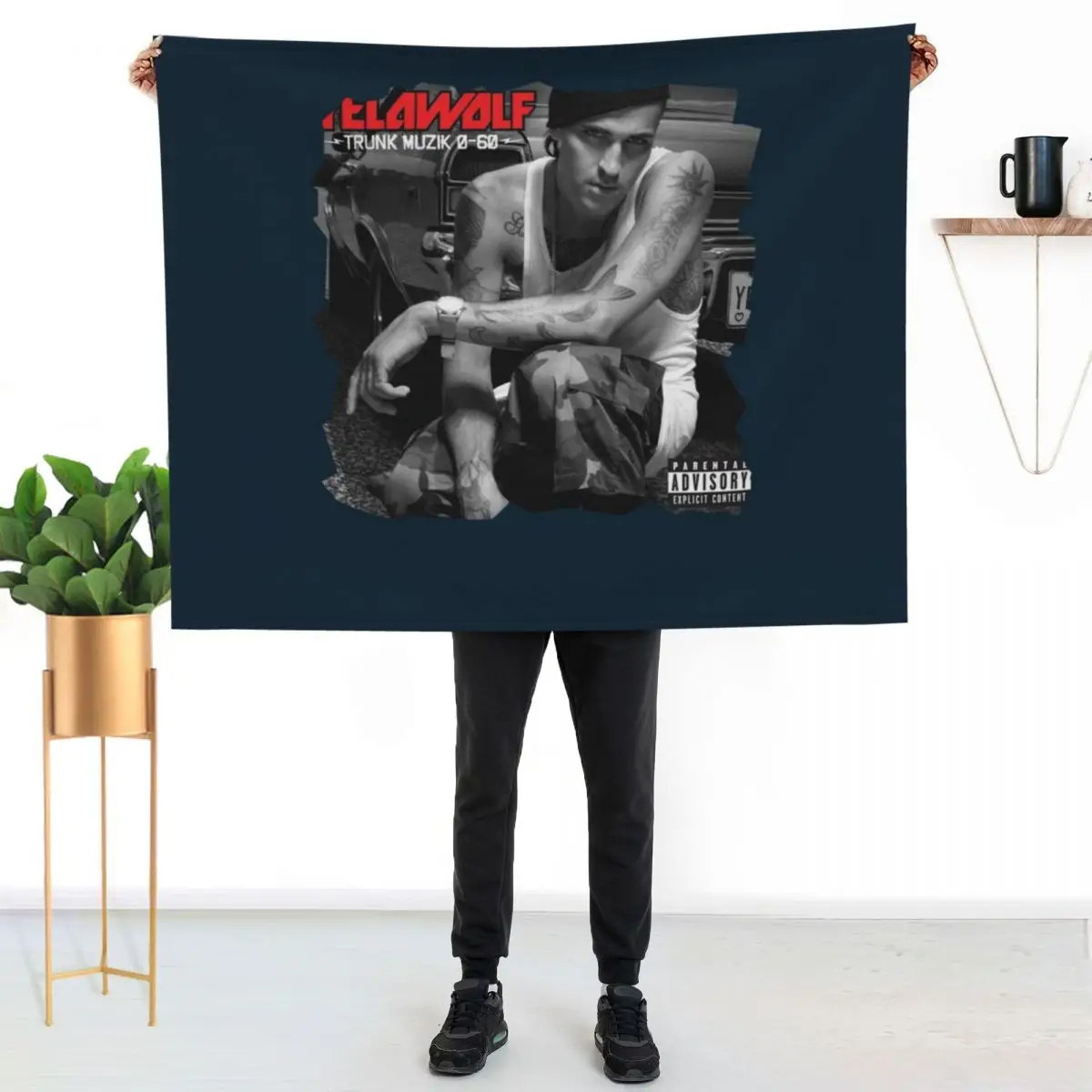 Yelawolf Trunk Muzik Training Waistcoat Throw Blanket For Sofa Thin Heavy warm winter Quilt Thermal Vintage Blankets