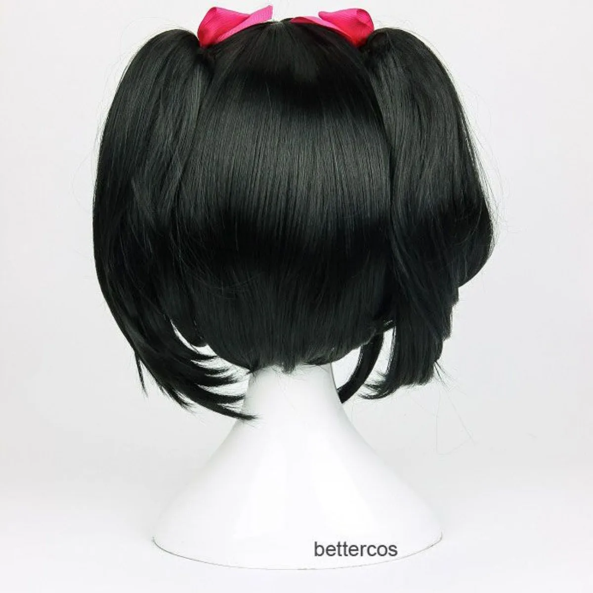 Love Live! Nico Yazawa Cosplay Wig | Asymmetric Sideburns & Clip-On Twin Tails for Costume