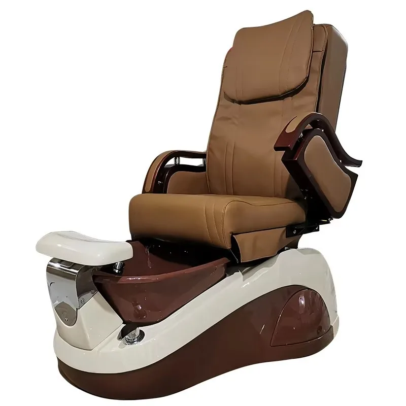 Luxury Professional Leather+high Density Sponge Salon Store China Chairs Black Nail Mobile Lexor Pedicure Spa Chair