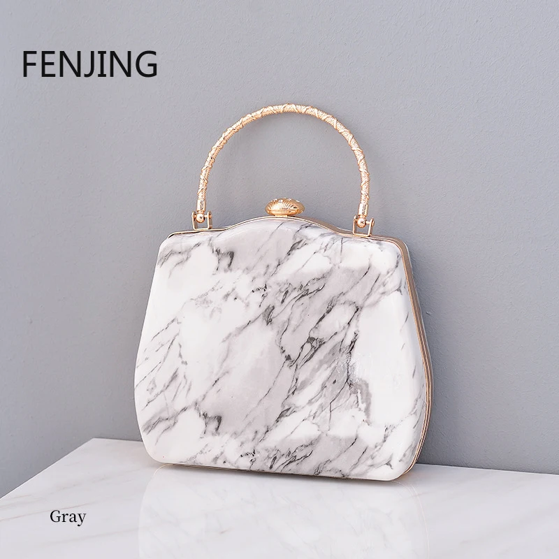 

Высококачественные сумки с мраморным зерном, вечерние сумки, элегантные женские вечерние сумки-клатчи с цепочкой на плечо, белые повседневные сумки из искусственной кожи