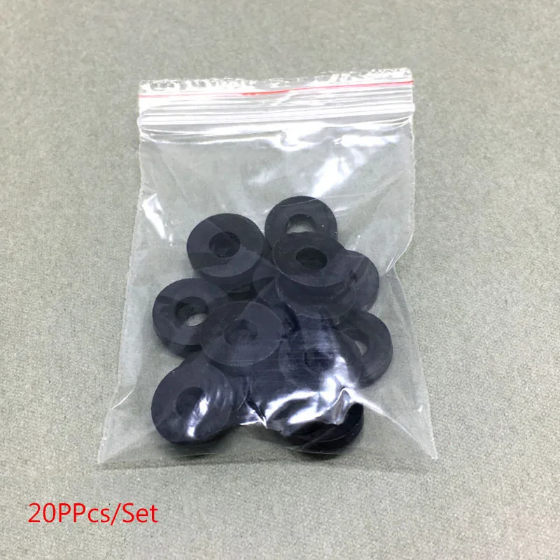 20Pcs/Set Tire Pressure Gauge Sealing Pad Rubber Pad Inflation Head To Prevent Air Leakage