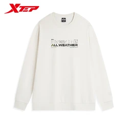 Xtep Pullover Hoodie For Men 2024 Autumn Comfortable Soft Sweatshirt Leisure Athletic Outdoor Long sleeves Tops 876329920008