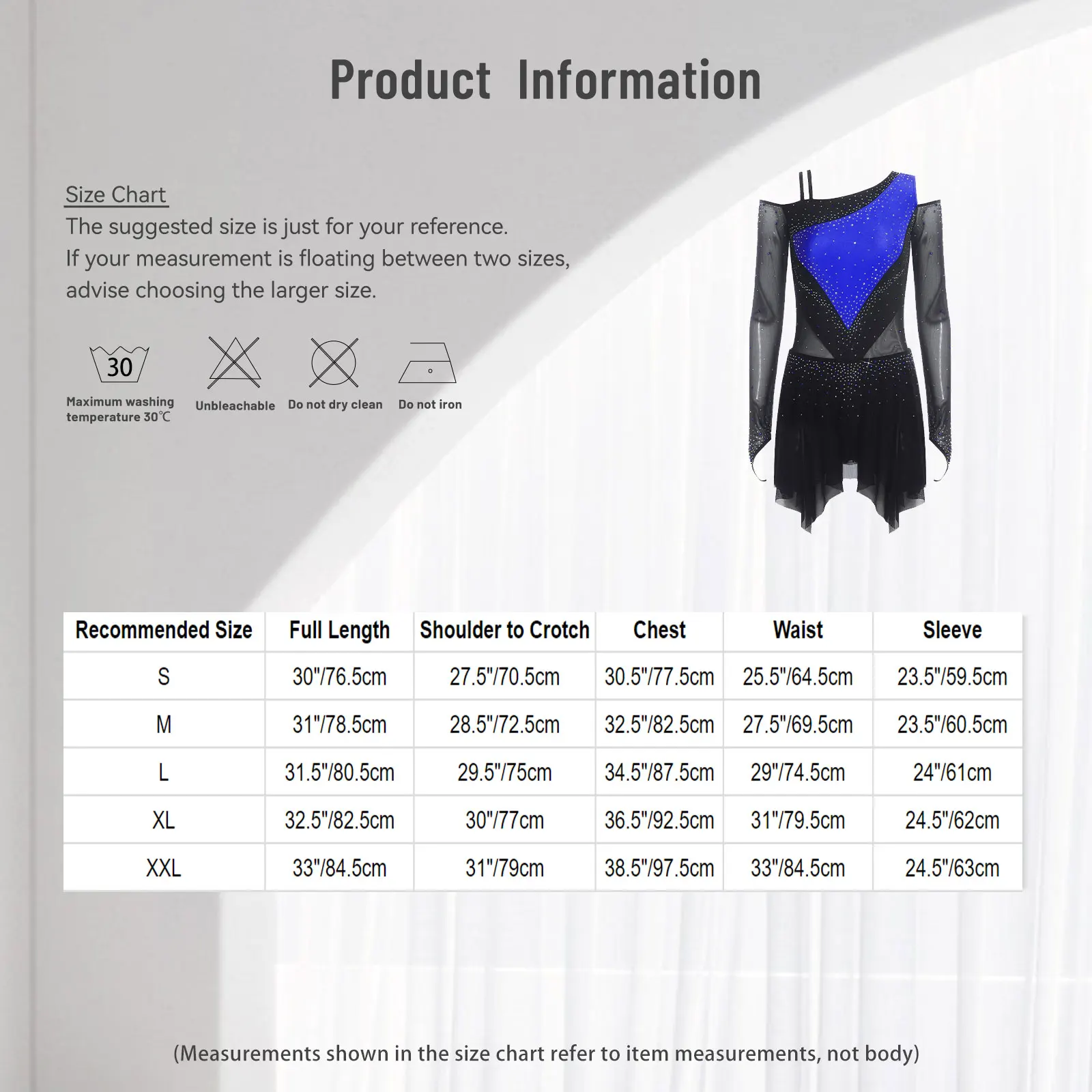 Sukienka do łyżwiarstwa figurowego z długim rękawem, zdobiona dżetami, z siateczki, trykot, sukienki do tańca lirycznego, gimnastyki, akrobatyki, baletu.