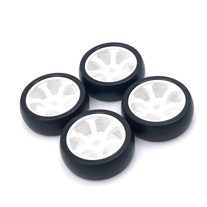 A63T-8Pcs Hard Plastic Drift Tire Tyre Wheel For Wltoys 284131 K969 K989 P929 Mini-Z Mini-Q Mini-D 1/28 RC Car Upgrades Parts