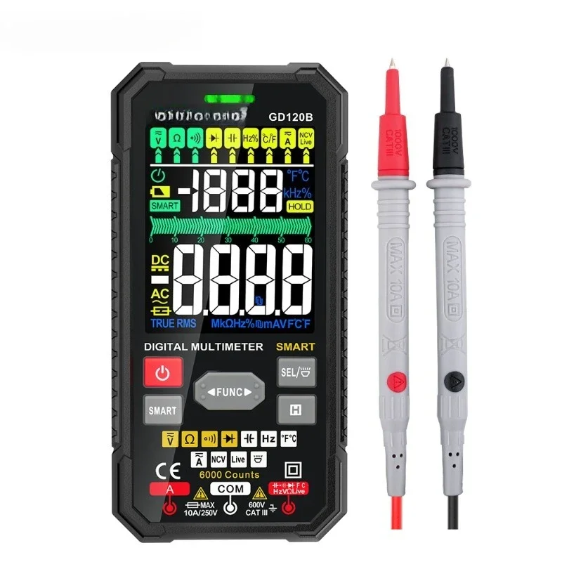 

Multimeter high-precision intelligent anti-burn digital universal meter household electrical voltage ammeter cross-border