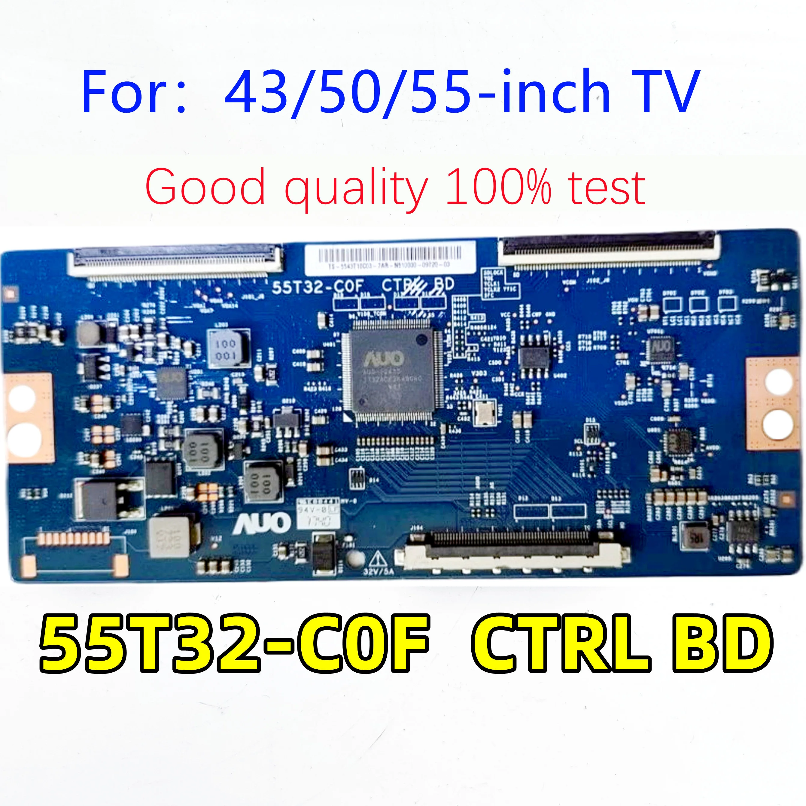 Free shipping!!original logic board 55T32-C0F CTRL BD T-con board for 43/50/55inch TV working well