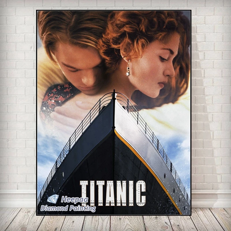 Titanic Movie 5D DIY Drills Diamond Painting Mosaic Romantic Love Story Cross Stitch Rhinestones Embroidery Home Decor Gift