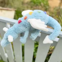 60cm Cartoon Hot Flying Dragon Plush Toy With Wings Rainbow Long Dragon Plush Toy Pillow Gifts For Boy And Girl Room Decoration