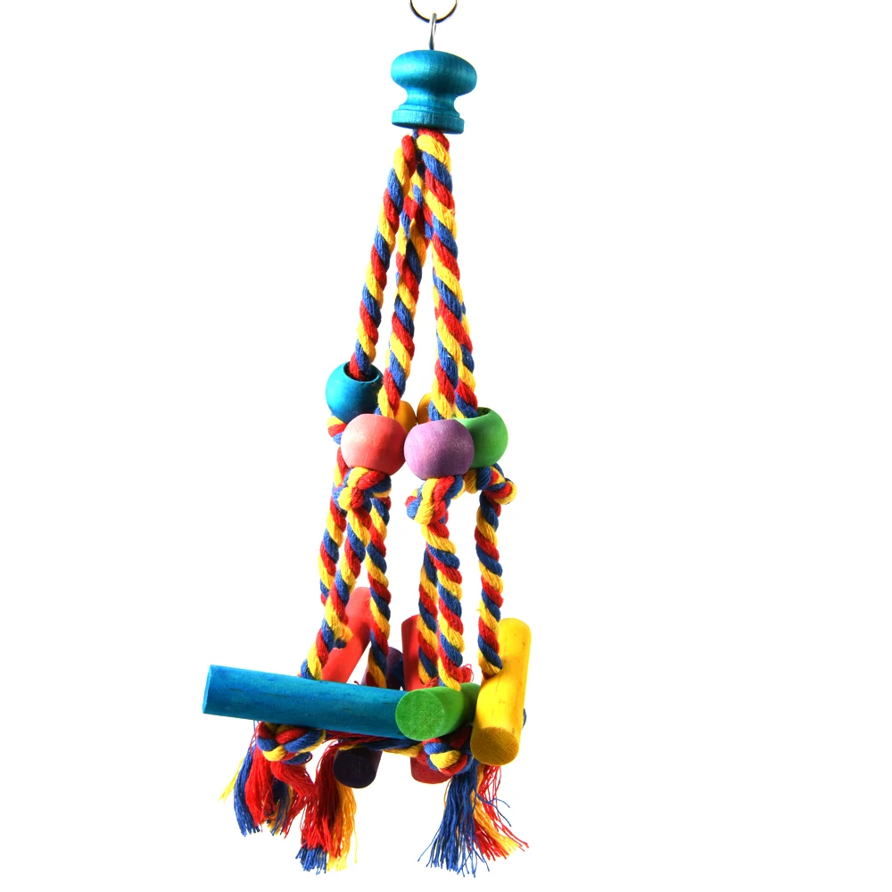 Parrot Bird Toys Accessories Articles Parrot Bite Pet Bird Toy For Parrot Training Bird Toy Swing Ball Bell Standing