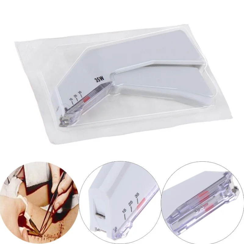 Medical Surgery Disposable Stainless Steel Skin Stapler Nails Skin Stitching Machine Sterile Blank Package Nail Puller